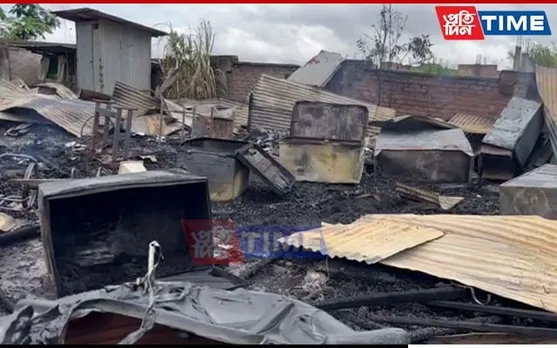 Miscreants Torch House in Manipur’s Langol, Security Forces Deployed