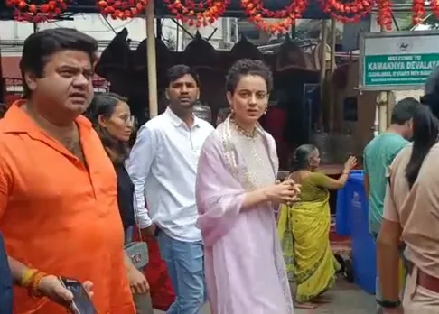 Bollywood Star Kangana Ranaut Visits Kamakhya Temple