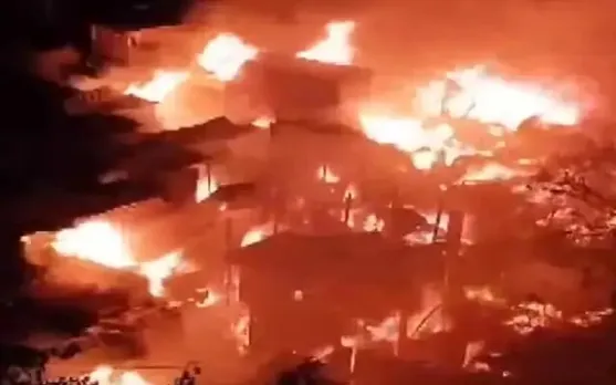 Massive Blaze Guts Over 50 Shops In Howrah