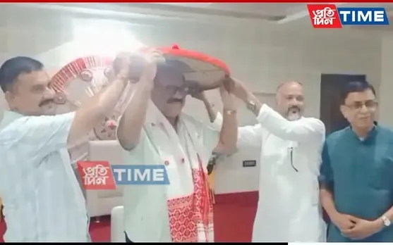 Sadin-Pratidin Group Chairman Jayanta Baruah Felicitated In Biswanath