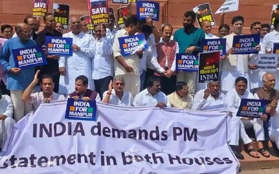 INDIA MPs To Wear Black To Parliament Protesting Manipur Situation
