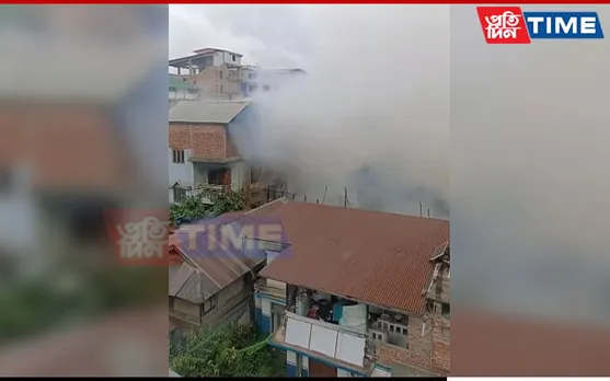 3 Houses Torched in Manipur’s Imphal, Weapons Snatched from Security Personnel