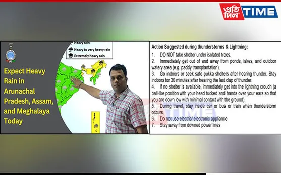 NE under Rain Spell for 2nd Day, Heavy Showers on Cards in Assam, Meghalaya & Arunachal