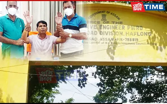 PWD Executive Engineer Caught Red-Handed Accepting Bribe in Haflong