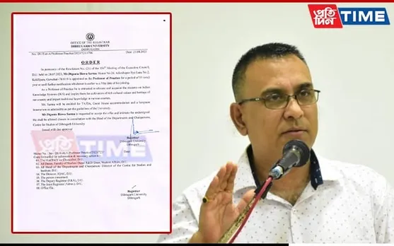 Renowned Author Diganta Biswa Sarma Appointed as Professor of Practice at Dibrugarh University
