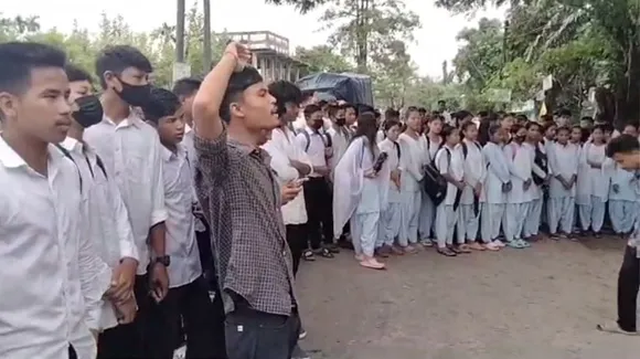 Dhemaji Students Protest Against Principal for Drinking Alcohol Inside College