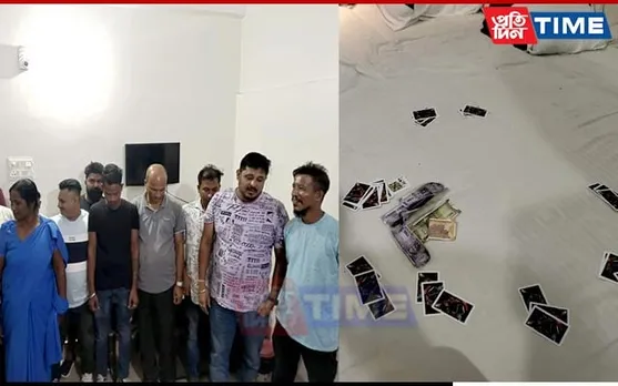 Jorhat Police Busts Gambling Racket Inside Hotel, 10 Arrested
