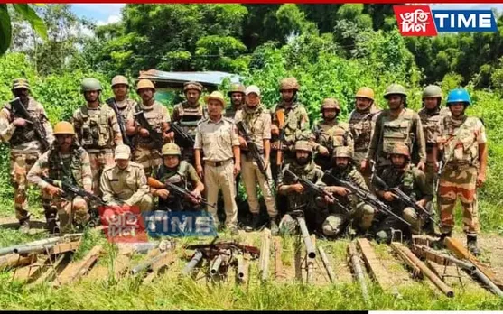 Manipur: Huge Cache Of Arms, Ammunition Seized At Churachandpur
