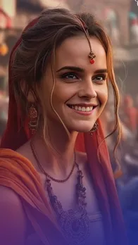 AI Generated pictures of Hollywood Actresses on a Spiritual journey in India
