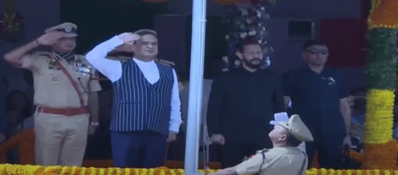 Assam CM Hoists Tricolor in Guwahati's Khanapara on I-Day