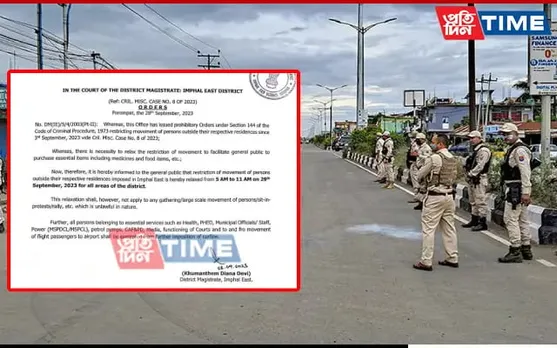 Curfew Restrictions Relaxed in Manipur’s Imphal East | Details Here
