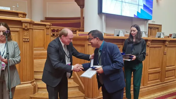 Girijananda Chowdhury University VC Receives Prestigious Pushkin Medal
