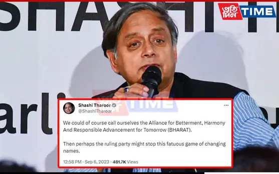 ‘We Could Call Ourselves BHARAT Bloc’ Shashi Tharoor Amid India-Bharat Row