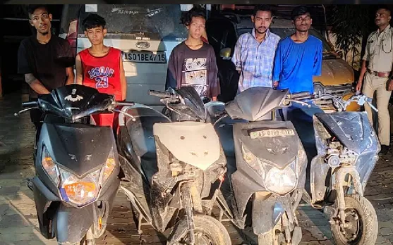 Notorious Bike Thieves Held In Nighttime Raid by Guwahati Police 
