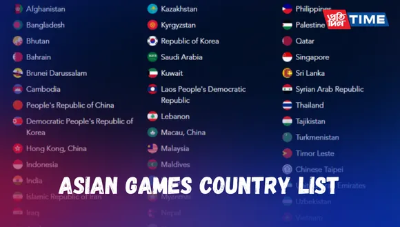 List of all Countries participating in the Asian Games 2023