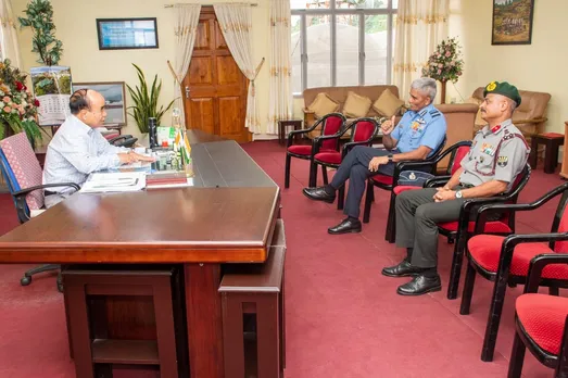 Air Marshal SP Dharkar Calls on Mizoram CM; Discusses Security Issues of Northeast