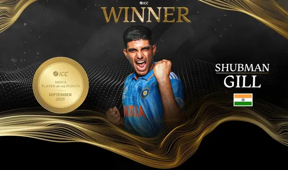 India Rising Star Shubman Gill Named ICC Men's Player of the Month for September