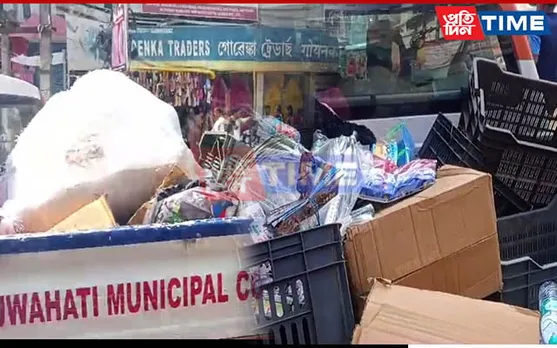 GMC Evicts Footpath Traders in Fancy Bazar Ahead of Durga Puja