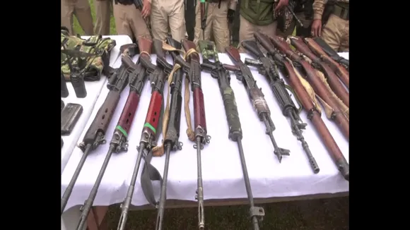 Manipur: Huge Cache Of Arms, Ammunition Seized In Wangoo Laipham Area