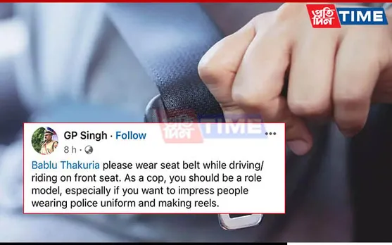 Assam DGP Gives This Advice to Cop For Not Wearing Seatbelt