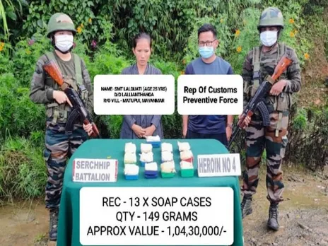 Heroin Worth Rs 1 Crore Seized In Mizoram; Myanmar Woman Held