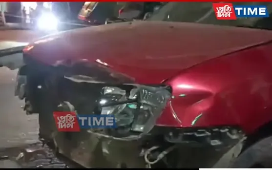 BREAKING: Oncoming Dumper Hits Car In Guwahati's Six-Mile