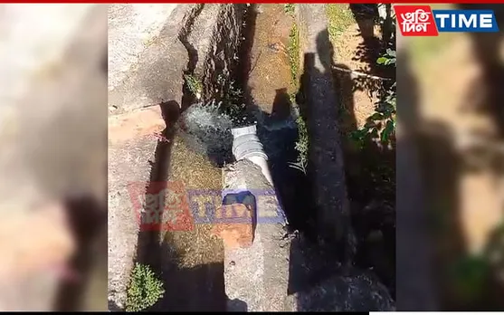 Guwahati: Water Pipeline Gush Neglected In Geetanagar; Precious Litres Being Wasted