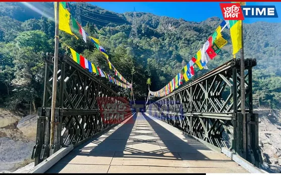 Indian Army With Assistance From BRO Completes ‘Chungthang Bailey Bridge’ 