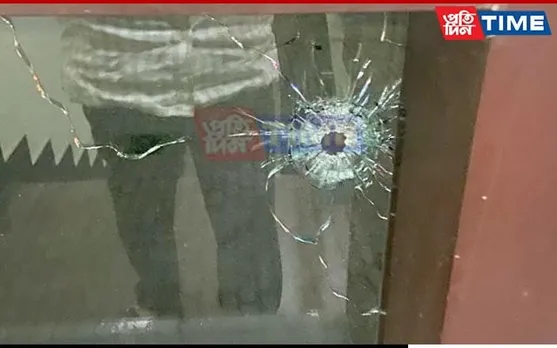 Suspected ‘Bullet Hole’ Found in Balcony Window inside Dispur MLA Hostel!
