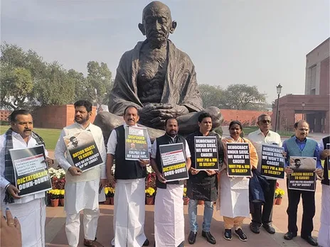 Opposition MPs Protest Parliament Security Breach, Demand Action Against BJP MP