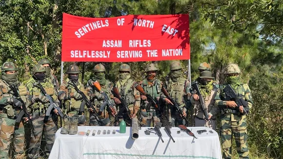 Arms and Ammunition Recovered During Combined Search Ops in Manipur