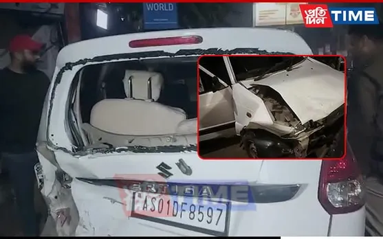 Drunk Driver Crashes Into Parked Vehicles at Guwahati Club