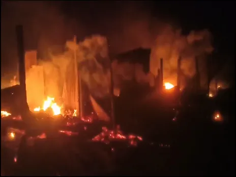 Massive Market Fire In Assam's Nagaon; Goods Worth Lakhs Destroyed