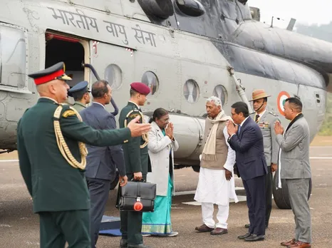 President Droupadi Murmu's Maiden Visit to Meghalaya; Arrives at Tura