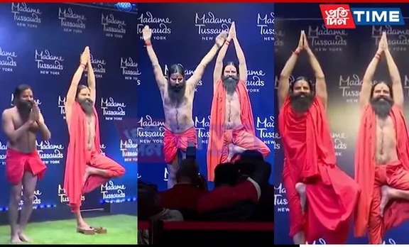 Madame Tussauds Unveiled Wax Statue of Yoga Guru Ramdev in New Delhi