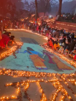 Guwahati: Basistha Temple Lights Up With 1 Lakh Diyas