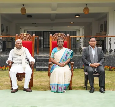Meghalaya CM, Guv Call On President Murmu In Tura