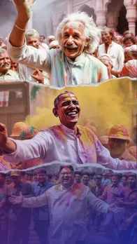 Your favourite personalities enjoying Holi in Vrindavan