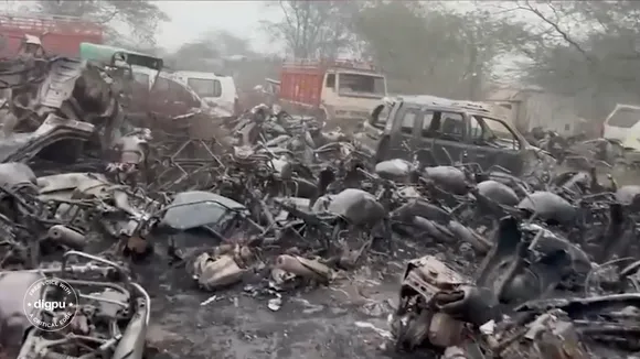 Massive Fire Destroys 450 Vehicles at Delhi Police Training School