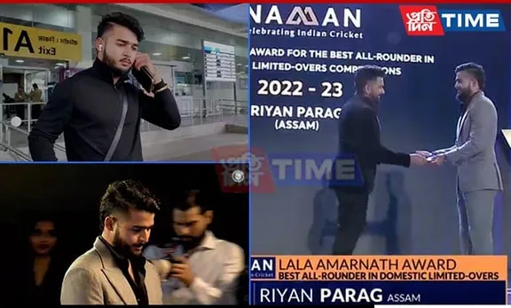 Guwahati: Riyan Parag Returns Home with Lala Amarnath Best All-Rounder Award