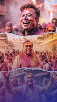 Bollionaires from around the world enjoying Holi in Vrindavan