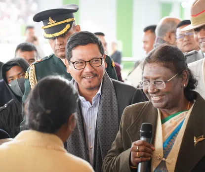 Droupadi Murmu Interacts with Women-Led SHG Groups in Meghalaya