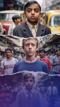 Billionaires around the world visualised growing up in India