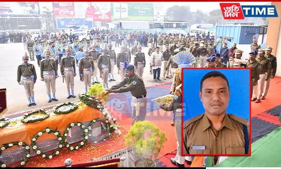 Martyred CRPF Jawan's Mortal Remains Reach Guwahati; Last Tributes Paid