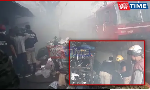 Guwahati: Two Shops Gutted in Massive Fire at Noonmati