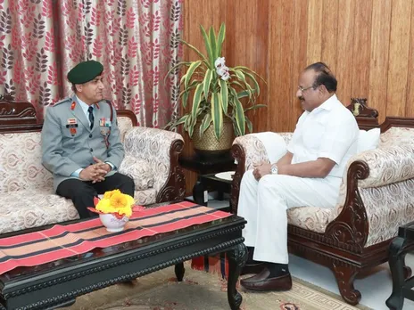 Top Official of Assam Rifles Briefs Tripura Governor On Sector's Security Efforts