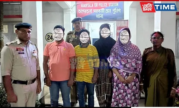 Tripura: 4 Bangladeshi Nationals Arrested from Agartala Railway Station