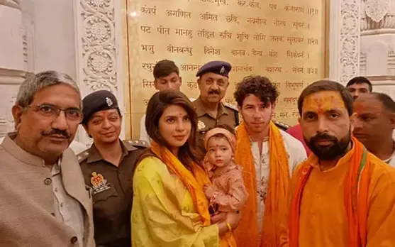 Priyanka Chopra, Nick Jonas Take Malti Marie To Ram Mandir