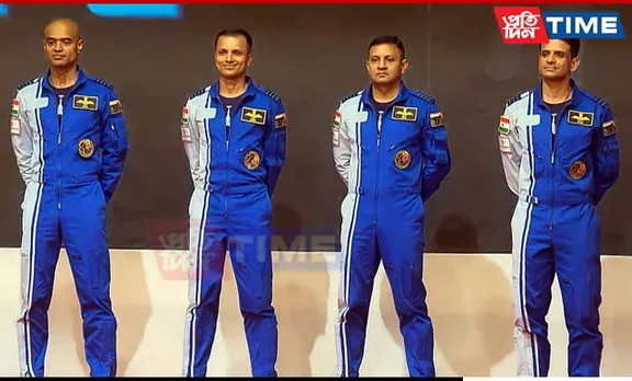 Indian Astronauts Don Striking Blue Uniforms Crafted by NIFT for Gaganyaan Space Mission