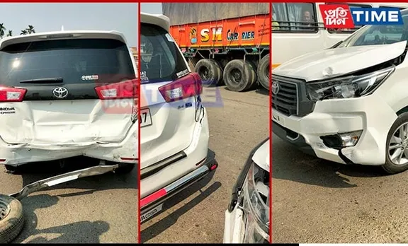 BREAKING: Cabinet Minister Bimal Borah's Convoy Meets With Accident